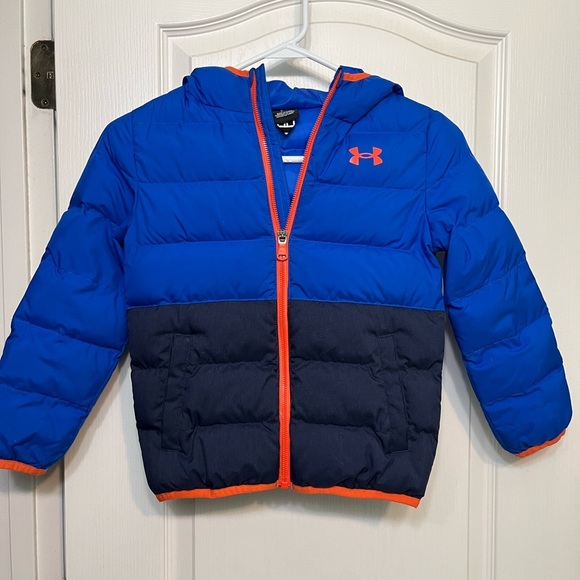Under Armour Pronto Colorblock Boys Puffer Jacket - Picture 1 of 9